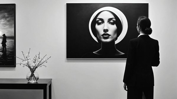 L'élégance intemporelle des tableaux en noir et blanc