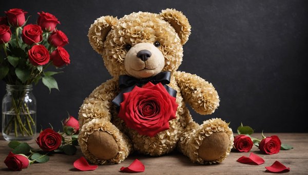 L'ours en roses : le cadeau romantique à toutes les occasions